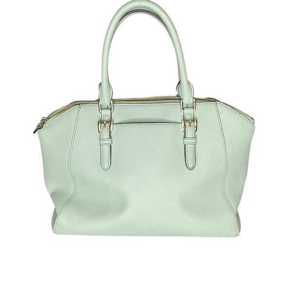 Michael Kors Ciara Large Satchel in a mint green color - Picture 2 of 7